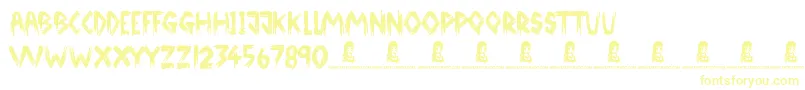 Czcionka BrokenGround – żółte czcionki