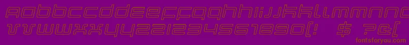 Quarkoi Font – Brown Fonts on Purple Background
