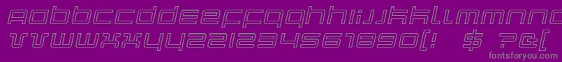 Шрифт Quarkoi – серые шрифты на фиолетовом фоне