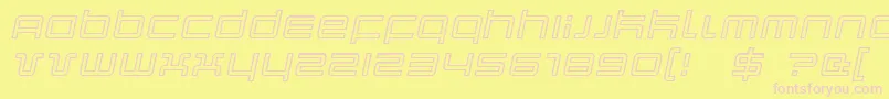 Quarkoi Font – Pink Fonts on Yellow Background