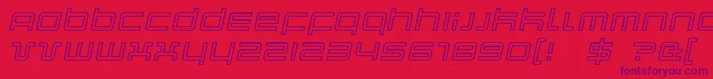 Quarkoi Font – Purple Fonts on Red Background