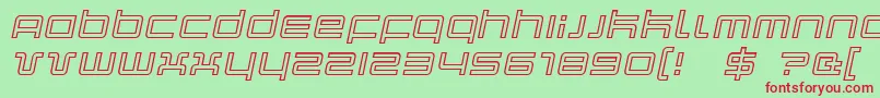 Quarkoi Font – Red Fonts on Green Background
