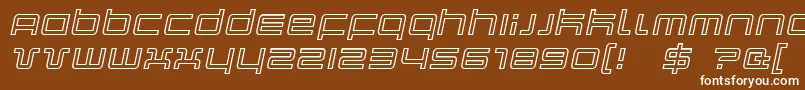 Quarkoi Font – White Fonts on Brown Background