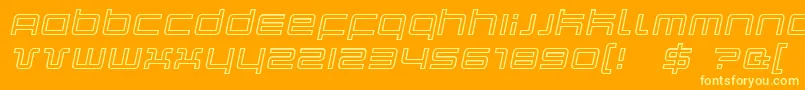 Quarkoi Font – Yellow Fonts on Orange Background