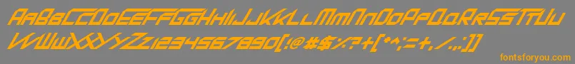 More about KingDubstepikzItalic Font KingDubstepikzItalic Font – Orange Fonts on Gray Background
