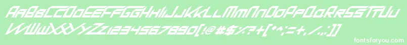 More about KingDubstepikzItalic Font KingDubstepikzItalic Font – White Fonts on Green Background