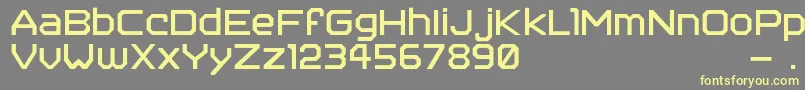 Spaceport2006 Font – Yellow Fonts on Gray Background