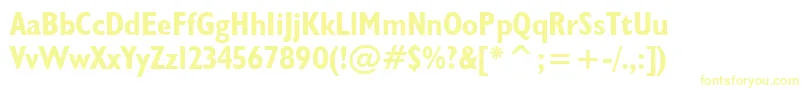 Humanist521BoldCondensedBt Font – Yellow Fonts