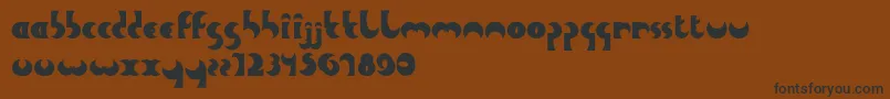 HeavyMoon Font – Black Fonts on Brown Background