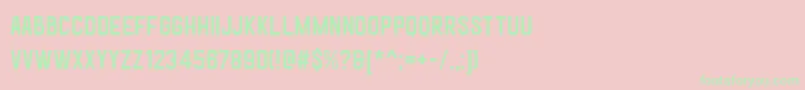 GoldanaBaseFreePersonalUse Font – Green Fonts on Pink Background