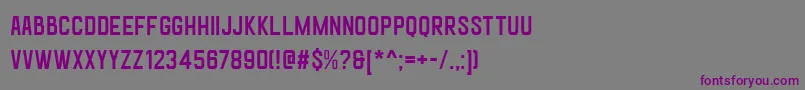 Шрифт GoldanaBaseFreePersonalUse – фиолетовые шрифты на сером фоне