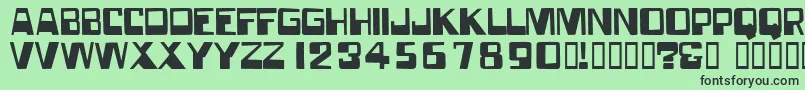 Forgottenworld Font – Black Fonts on Green Background