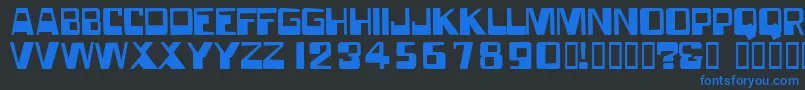 Forgottenworld Font – Blue Fonts on Black Background