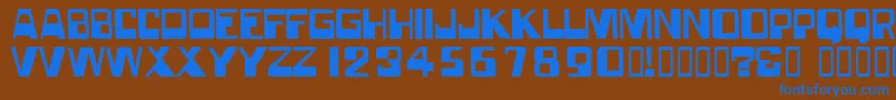 Forgottenworld Font – Blue Fonts on Brown Background