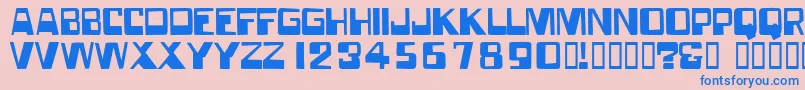 Forgottenworld Font – Blue Fonts on Pink Background