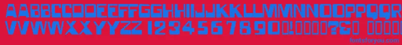 Forgottenworld Font – Blue Fonts on Red Background