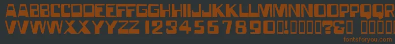 Forgottenworld Font – Brown Fonts on Black Background