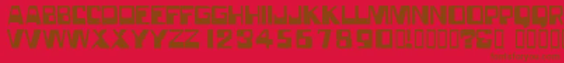 Forgottenworld Font – Brown Fonts on Red Background