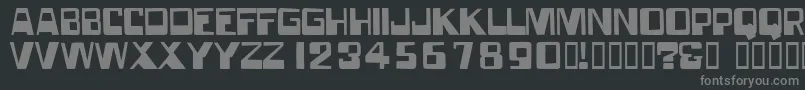 Forgottenworld Font – Gray Fonts on Black Background