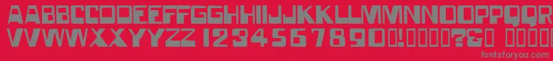 Forgottenworld Font – Gray Fonts on Red Background