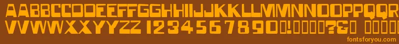 Forgottenworld Font – Orange Fonts on Brown Background