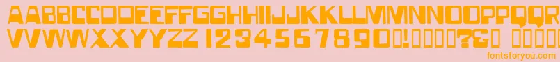Forgottenworld Font – Orange Fonts on Pink Background