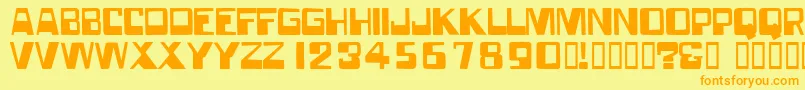 Forgottenworld Font – Orange Fonts on Yellow Background