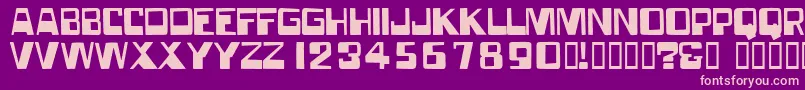 Forgottenworld Font – Pink Fonts on Purple Background