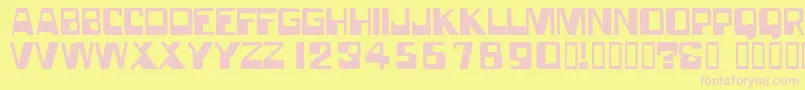 Forgottenworld Font – Pink Fonts on Yellow Background