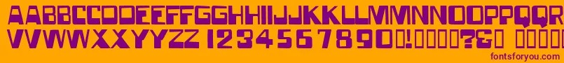 Forgottenworld Font – Purple Fonts on Orange Background