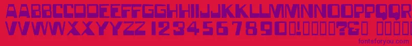 Forgottenworld Font – Purple Fonts on Red Background