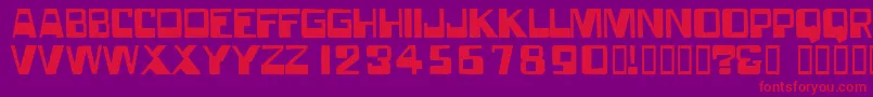 Forgottenworld Font – Red Fonts on Purple Background