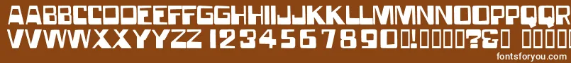 Forgottenworld Font – White Fonts on Brown Background
