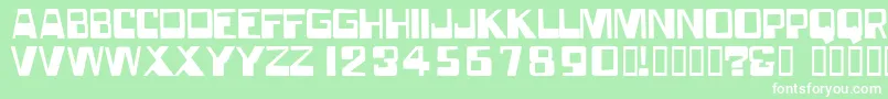 Forgottenworld Font – White Fonts on Green Background