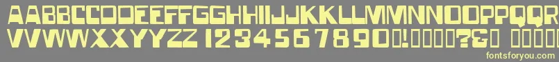 Forgottenworld Font – Yellow Fonts on Gray Background