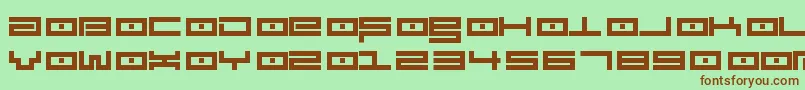 Spv3.5 Font – Brown Fonts on Green Background