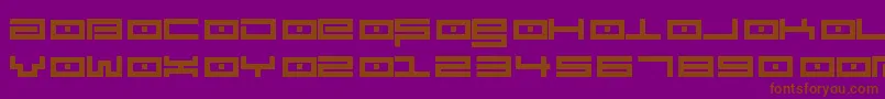 フォントSpv3.5 – 紫色の背景に茶色のフォント
