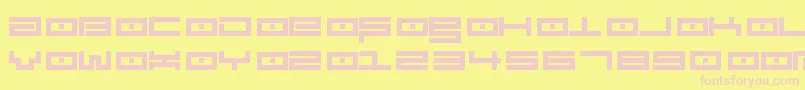 Spv3.5フォントについての詳細 フォントSpv3.5 – ピンクのフォント、黄色の背景