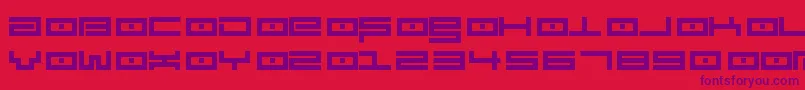 Spv3.5 Font – Purple Fonts on Red Background