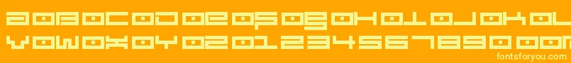 Spv3.5-fontti – keltaiset fontit oranssilla taustalla