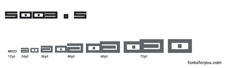 Spv3.5 Font Sizes