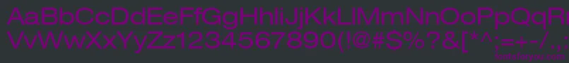 Heaveneticaextd5Sh Font – Purple Fonts on Black Background