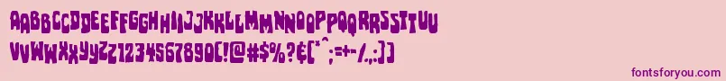 Pocketmonsterstag Font – Purple Fonts on Pink Background