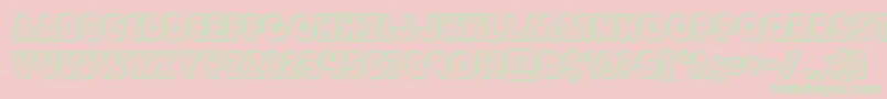 Шрифт Governorengrave – зелёные шрифты на розовом фоне
