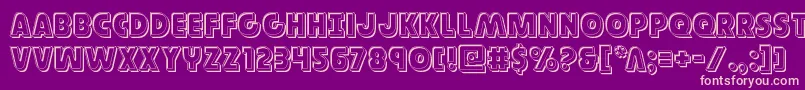 Шрифт Governorengrave – розовые шрифты на фиолетовом фоне