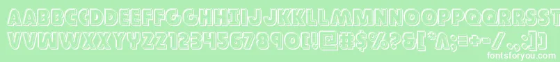 Governorengrave Font – White Fonts on Green Background