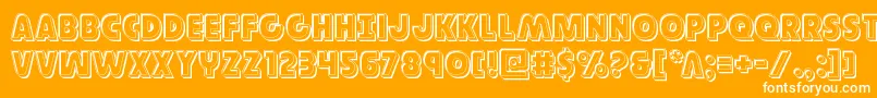 Governorengrave Font – White Fonts on Orange Background