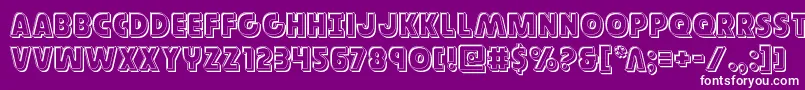 Governorengrave Font – White Fonts on Purple Background