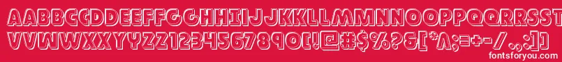 Governorengrave-fontti – valkoiset fontit punaisella taustalla