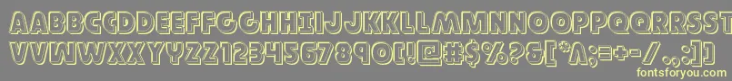 Governorengrave Font – Yellow Fonts on Gray Background